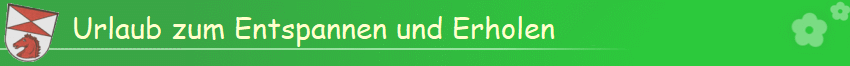 Urlaub zum Entspannen und Erholen